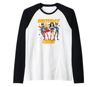 DC Super Friends Birthday Crew Female Super Heroes Raglan