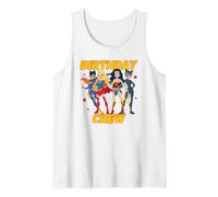 DC Super Friends Birthday Crew Female Super Heroes Tank Top