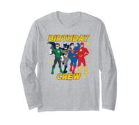 DC Super Friends Birthday Crew Super Heroes Langarmshirt
