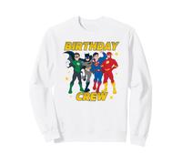 DC Super Friends Birthday Crew Super Heroes Sweatshirt