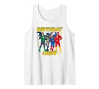 DC Super Friends Birthday Crew Super Heroes Tank Top