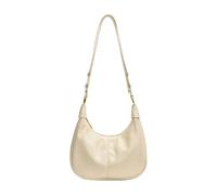 Dcaknri Retro-Umhängetasche aus Polyurethan, praktische Handtasche, Arbeit, Unterarmtasche, Abendtasche für den täglichen Gebrauch und Pendler, geräumige Pendlertasche für Damen, beige