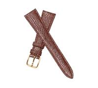 Dcasmo group Echtleder Uhrenarmband Braune Eidechsenmaserung 20 mm New Old Stock 1960 1970 - Original Vintage Armband für Herren - Traditionelles Antikes Uhrmacherarmband
