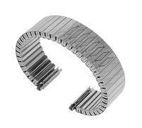 Dcasmo group Fixoflex Uhrenarmband von 16 mm bis 20 mm für Herren, Vintage nos 1960 1980 - Armis Original Armband aus Edelstahl, elastisch und verstellbar, traditionelles Uhrband
