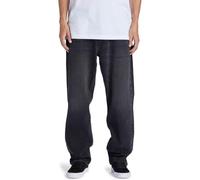 Relax-fit-Jeans DC SHOES "Worker", Herren, Gr. 34(L) / Länge 34(L), Länge 34, schwarz (schwarz denim), 80% Baumwolle, 20% Baumwolle, Jeans (52966740-34) schwarz denim