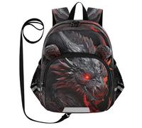 DDDIYEU Cooler Feuer Drache Lustiger Kleinkind Rucksack mit Ohren,Mini Schultertasche,Süßer Kinderrucksack