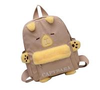 Ddujbtp Cartoon-Rucksack, schöne Büchertasche, süßer Rucksack, Plüschpuppentasche, Schüler, Schultasche, Reisetasche für kleine Mädchen und Kinder, khaki, Taschen-Organizer