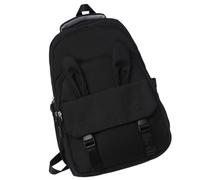 Ddujbtp Modischer Laptop-Rucksack, große Kapazität, Schultasche, lässiger Tagesrucksack, Ohrbuchtasche, Nylon-Rucksack für Studenten, Schwarz , Taschen-Organizer