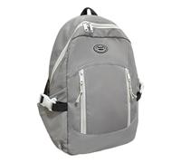 Ddujbtp Modischer Rucksack, lässiger Tagesrucksack, College, Schultasche für Damen und Herren, geräumige Laptop-Tasche für Teenager, grau, Taschen-Organizer