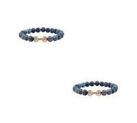 Ddujbtp Robes Perlenarmband Für Männer Mit Natürlichen Lavastein Und Hantel Charmschmuckzubehör Für Fitnessliebhaber Energiearmband