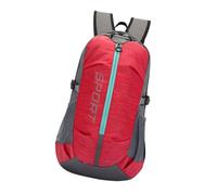 Ddujbtp Unisex-Wanderrucksack, Outdoor-Fahrradtasche, großes Fassungsvermögen, lässiger Rucksack, Reisen, Schule, Tagesrucksack, rot, Taschen-Organizer
