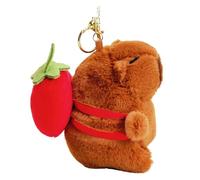Ddujbtp Zen Capybara Plüsch-Schlüsselanhänger, Taschenanhänger, Taschendekoration, Handtaschen-Zubehör, symbolisiert Frieden und Glück für das neue Jahr, 8 Stil, Taschen-Organizer