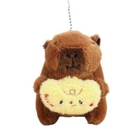 Ddujbtp Zen Capybara Plüsch-Schlüsselanhänger, Taschenanhänger, Taschendekoration, Handtaschen-Zubehör, symbolisiert Frieden und Glück für das neue Jahr, 2 Stil, Taschen-Organizer