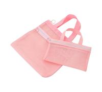 De Aseo Tragbarer Toiletten-Organizer für Reisen, für Shampoo, Sonnenschutz, Make-up und Kosmetikprodukte, für Fitnessstudio, Reisen, Camping, Universität, Kreuzfahrt, Rosa, Consulte la descripción