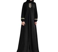 DeaAmyGline Muslimische Kleider Damen - Abaya Muslim Kleid Damen Langarm Kaftan Maxikleid Islamische Kleidung Gebetskleidung für Frauen,Ramadan,Gebete,Naher Osten,Dubai,Türkei,Ethnische Gebetskleid