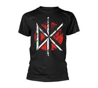 Dead Kennedys Distressed DK Logo T-Shirt schwarz in 3XL