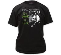 Dead Kennedys - Herren Too Drunk T-Shirt in Schwarz Gr. Large, Schwarz - Schwarz