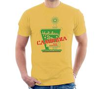 Dead Kennedys Holiday in Cambodia Kurzarm Herren T-Shirt Gelb Large