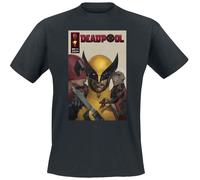 Deadpool 3 - Deadpool Kisses to Wolverine T-Shirt schwarz in 3XL