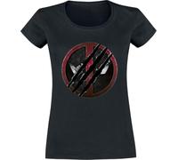 Deadpool 3 - Logo Frauen T-Shirt schwarz L 100% Baumwolle Fan-Merch, Filme