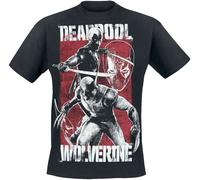 Deadpool Deadpool And Wolverine T-Shirt schwarz in 3XL