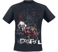 Deadpool Dogpool Unisex T-Shirt schwarz L