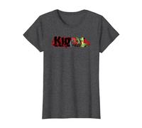 Deadpool Kidpool Saber Logo T-Shirt, Damen, Anthrazit Meliert, M