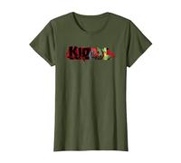 Deadpool Kidpool Saber Logo T-Shirt, Damen, Olivgrün, XS