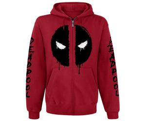 Deadpool Logo Kapuzenjacke rot in S