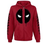 Deadpool Logo Männer Kapuzenjacke rot