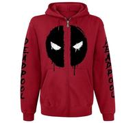 Deadpool Logo Männer Kapuzenjacke rot XL 80% Baumwolle, 20% Polyester Disney, Fan-Merch, Filme