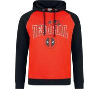 Deadpool Logo Männer Kapuzenpullover rot/schwarz