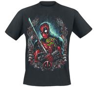 Deadpool Lollipop T-Shirt schwarz in XL