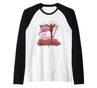 Deadpool Rides a Unicorn Raglan