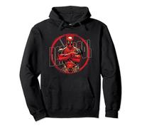 Deadpool Splatter Posed Logo Pullover Hoodie