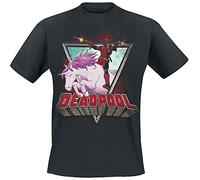 Deadpool Unicorn Männer T-Shirt schwarz XL 100% Baumwolle Fan-Merch, Festival, Filme, Marvel Comics