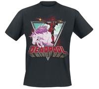 Deadpool Unicorn T-Shirt schwarz in 4XL