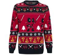 Deadpool Wish You A Deadpool Christmas Weihnachtspullover multicolor in 3XL