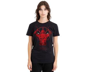 Deadpool Wolverine Give the People Deadpool Ladies T Shirt, Black, Medium