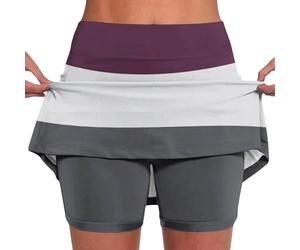 Deal des Tages Angebote des Tages Heute Damen Rock Mit Hose Drunter 2 In 1 Shorts Rock Mit Short Integriert Sommer Hosenrock Kurz Hohe Taille Tennisrock Sommer Bekleidung Damen Sale Meine Angebote