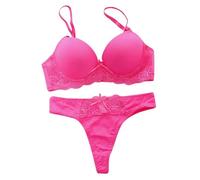 Deal des Tages Heute Angebote Sale Damen Spitzen Push Up BH Und Slip Spitze Dessous Set Große Größen Lace Bra Panty Unterwäsche Frauen Lingerie Komfort BH Daily Wear Bras Blitzangebote des Tages