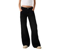 Deal des Tages Wide Leg Jeans Damen Baggy Weite Hose High Waist Jeanshose Weites Bein Gerade Hosen Frauen Mädchen Streetwear Y2K Clothes The Deal