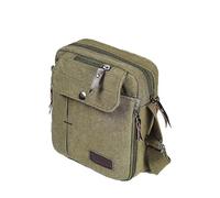 dealcase Herren Canvas Messenger Bag Casual Shoulder Chest Bag Travel Carry Bag Multi-pocket Purse Handbag Crossbody Bags,Vintage Lightweight Small Satchel,Khaki
