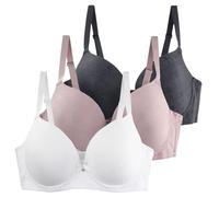 Deals of The Day Bestellungen 2025 3er Pack BH Damen Mit Bügel Frauen Spitzen BH Set Leicht Bequemer T-Shirt-BH Vollschalen Push Up Große Brüste Minimizer Bralette Angebote des Tages Heute Sale