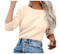 Deals Of The Day Black Friday Angebote 2024 Damen Kleidung Pullover Damen Winter Fleece Flauschig Pulli Fleecepullover Lang Weich Langarmshirt Warm Sweatshirt Fleecepulli Plüsch Tops Oberteile
