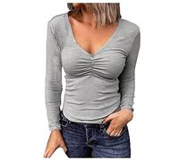 Deals of The Day Lightning Deals Damne Shirt Langarm Festliche T-Shirts Pullover Damen Mit Glitzer Musselin Top Damen Tunika Kurzarm 2024
