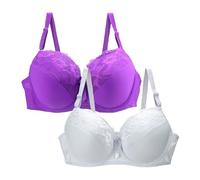 Deals of The Day Tagesangebote Heute Blitz Damen Push Up BH Mit Blumen Spitze Schalen BH Elegant Vollschalen Bequem Große Brüste Bra Komfort Klassische BHS Alle Angebote