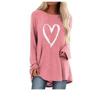 Deals of The Day Weihnachts Damen Kleid Weihnachten Kleid Damen Pink Oberteil Damen Cartoon Damen Bluse Tops Teenager Mädchen Bauchfrei 2024