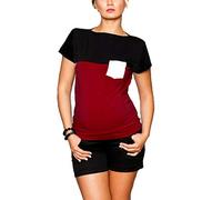 Deals, pitashe Stillshirt Umstandstop Damen Umstandsmode Umstandsshirt Umstands Stilltop Lose Langarmshirt Top Umstandsmode Shirt V-Ausschnitt Top Stilloberteil Stillen Weste Oberteile T-Shirt Shirt