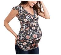 Deals, pitashe Stillshirt Umstandstop Damen Umstandsmode Umstandsshirt Umstands Stilltop Lose Langarmshirt Top Umstandsmode Shirt V-Ausschnitt Top Stilloberteil Stillen Weste Oberteile T-Shirt Shirt